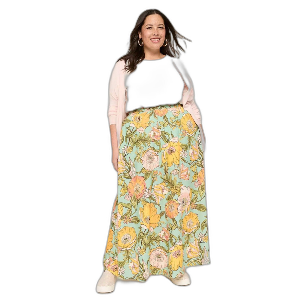NEW! Lane Bryant 26/28 Floral Maxi Summer Pockets Cottage Boho